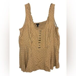 Torrid Size 2 Polka Dot Strap Tank Top